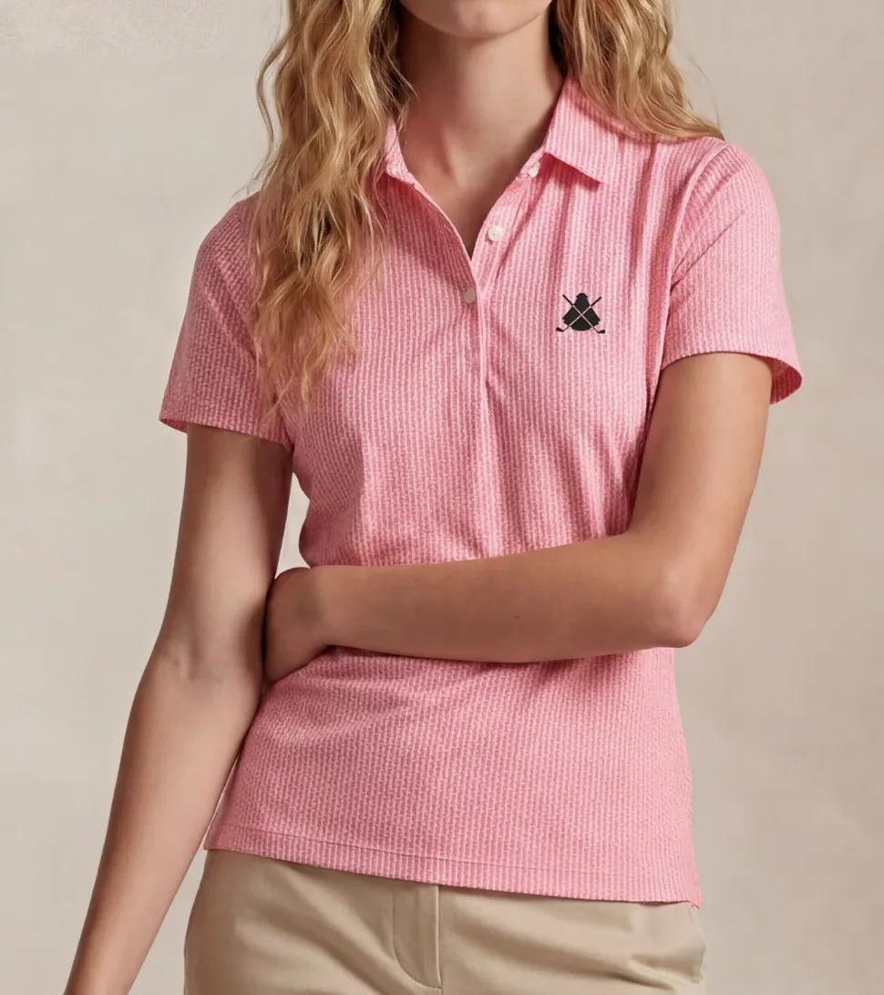 El Capote Polo Rosa Jaspeado Women