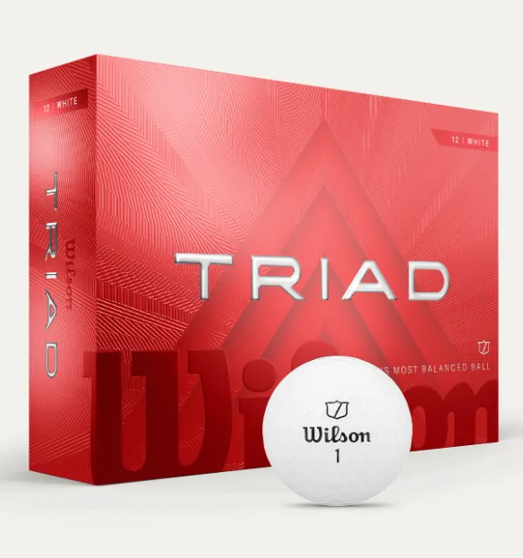 Wilson Bolas Triad - White Dozen