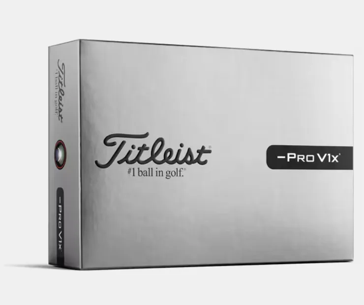 Titleist Bola Pro V1x Left Dash White